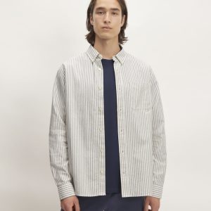 The Classic Oxford Shirt | Bone / Navy | Tall