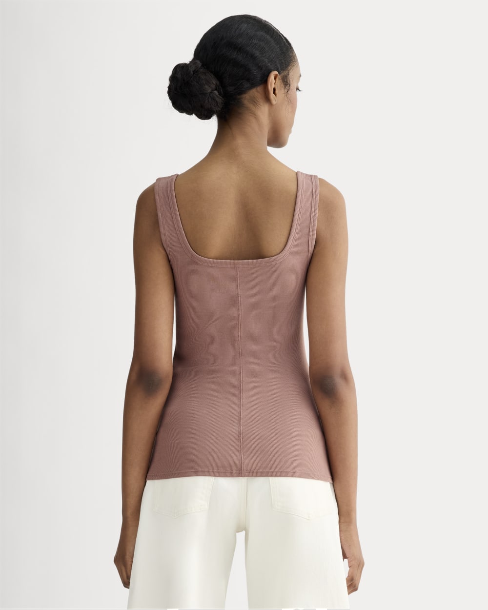 The Luxe Rib?Square-Neck Tank | Rose Dusk - Image 4
