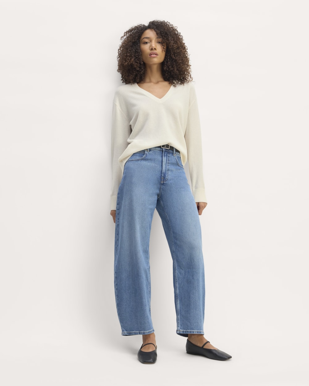 The Classic V in Cashmere | Bone - Image 3