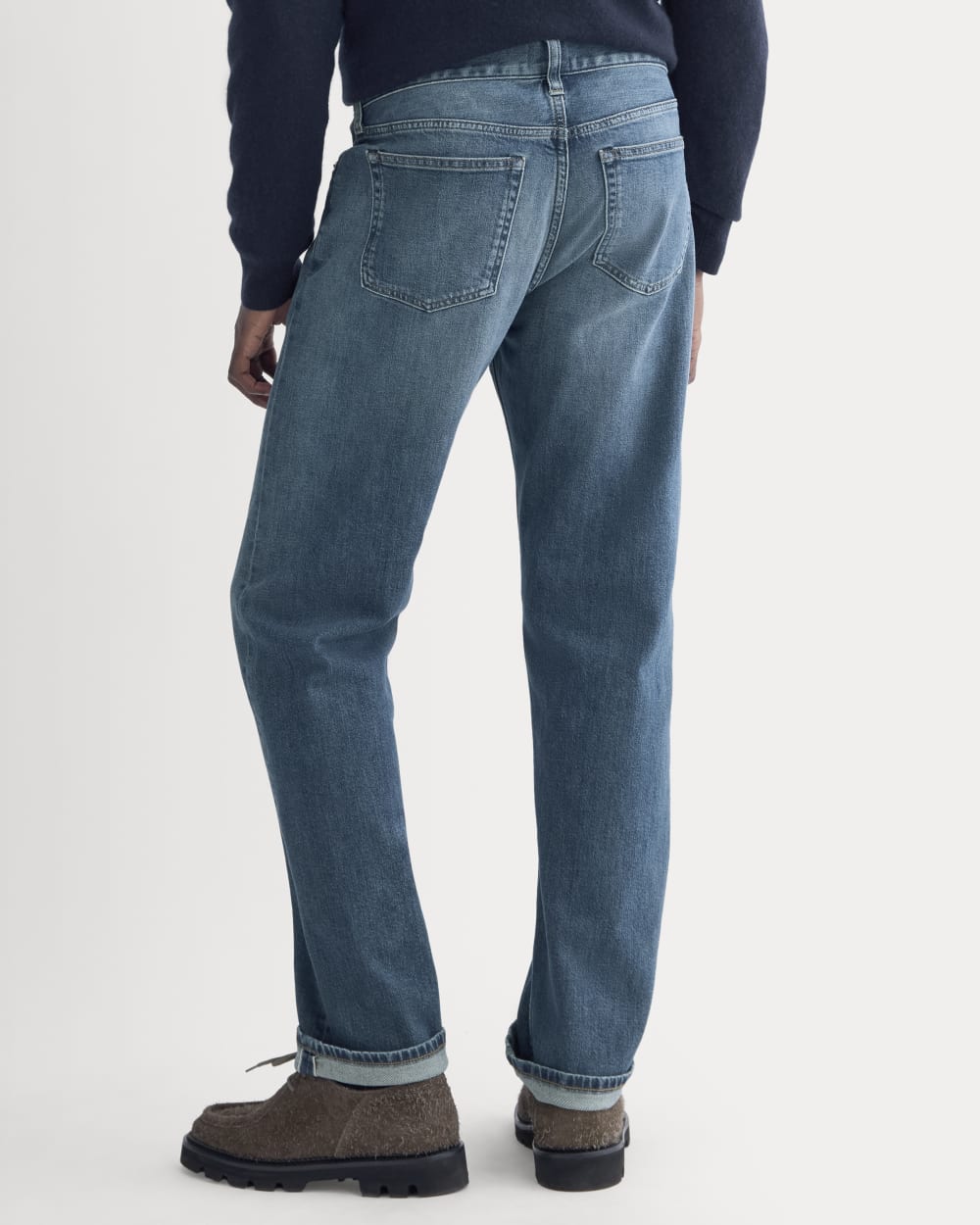 The Selvedge Straight Fit Jean | Drake Vintage Mid Wash - Image 4