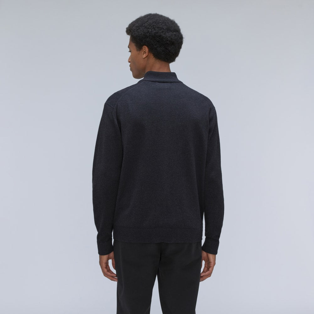 The No-Sweat Full Zip Sweater | New Black - Image 3