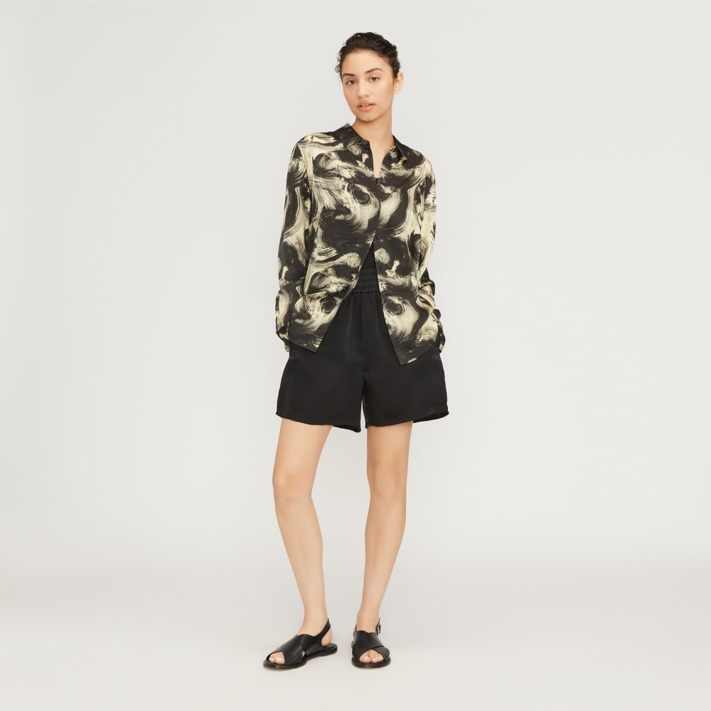 The Satin Pull-On Short | Black - Image 6