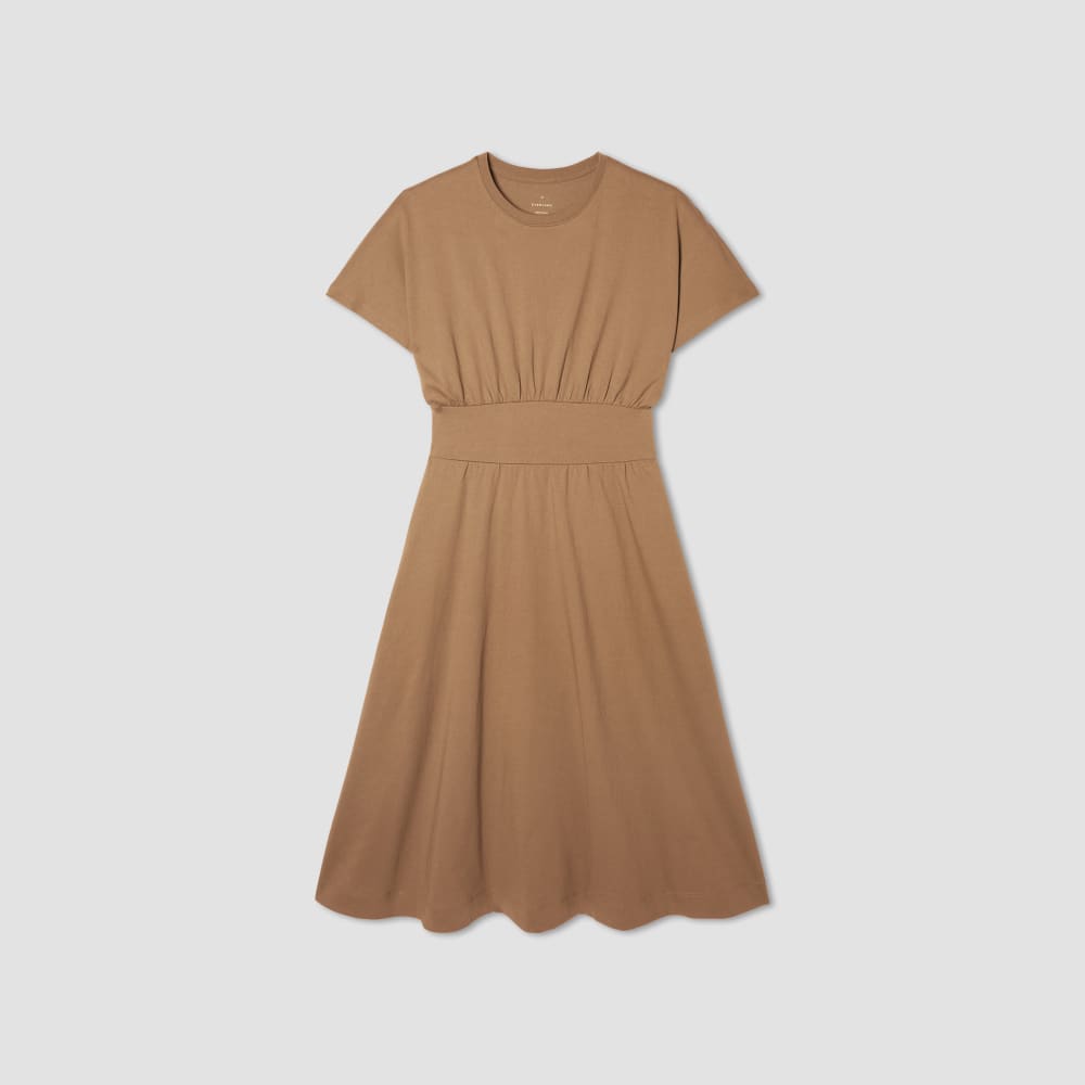 The Organic Cotton Waisted Dress | Toasted Coconut - Image 2