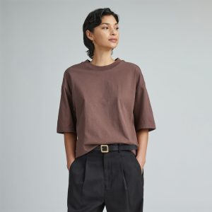 The Premium Weight Relaxed Tee | Chocolate Brown