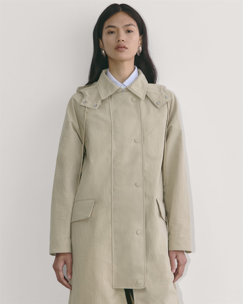 The Oversized Anorak | Trench Coat Khaki - Image 4