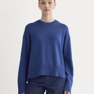 The Boxy Sweater in Everyday Cotton | Deep Lazuli Blue