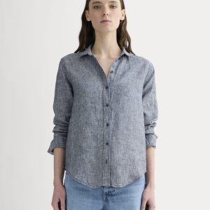 The Must-Have Shirt in Linen | Navy Chambray
