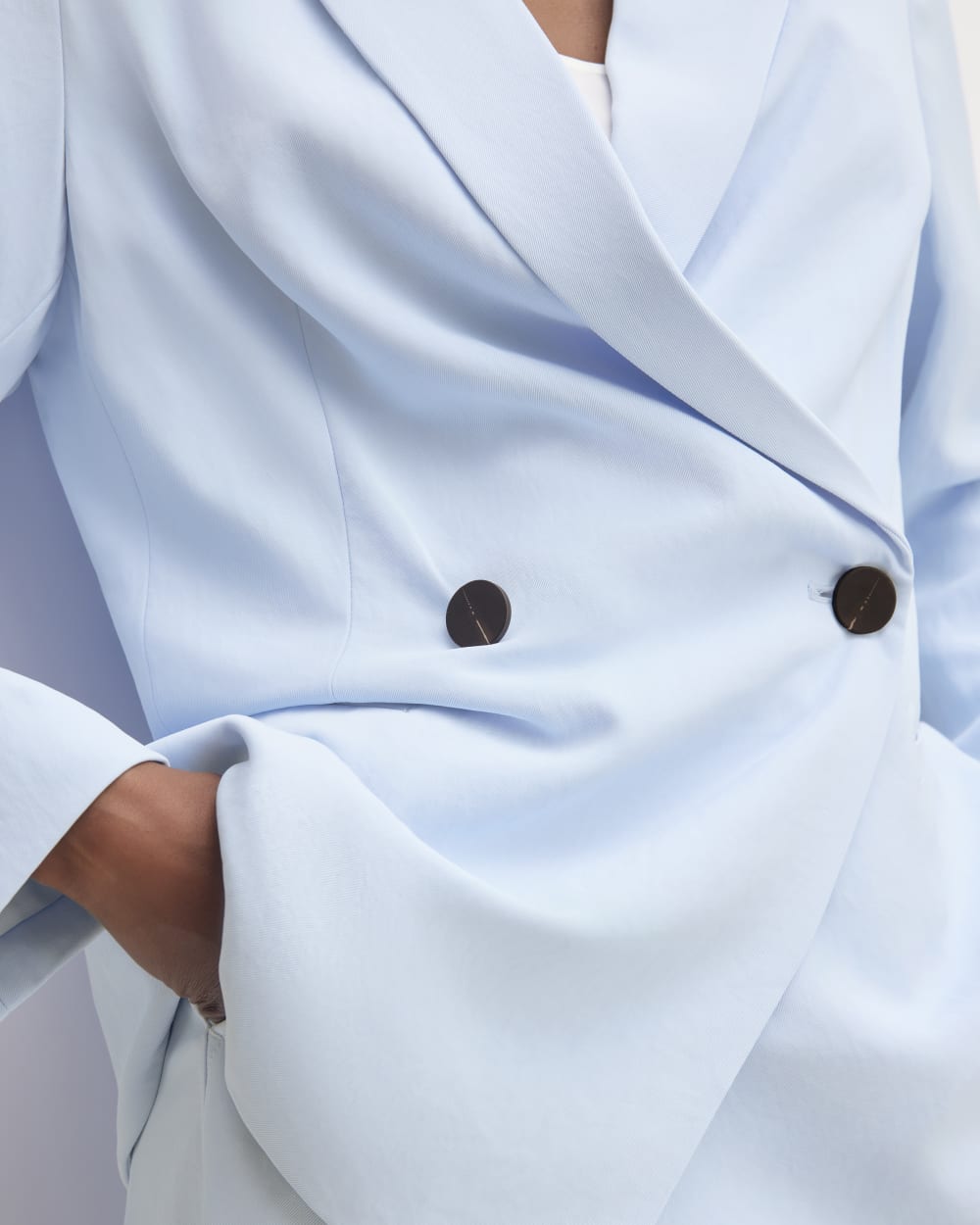 The Drapey Blazer | Chambray Blue - Image 5