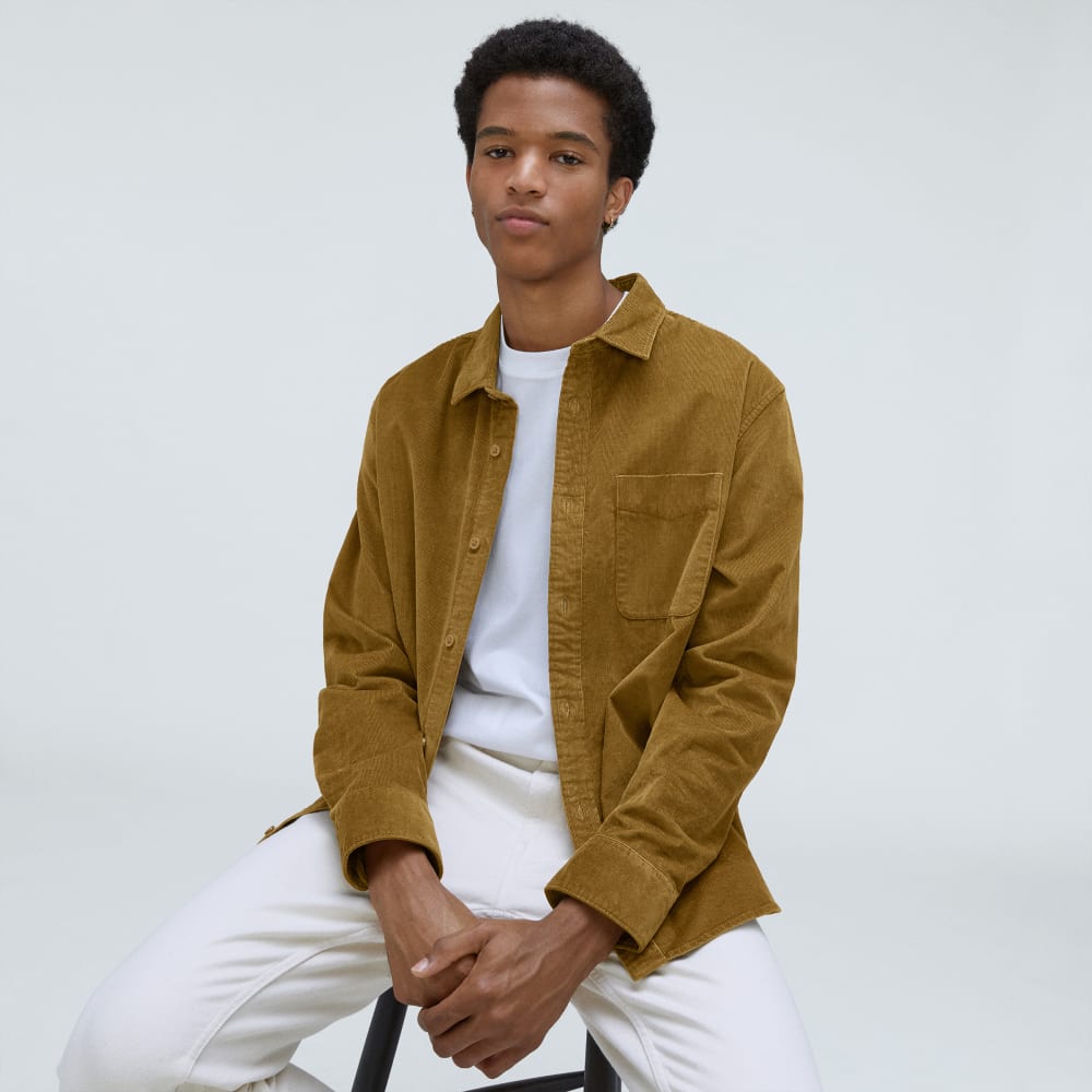 The Relaxed Corduroy Shirt | Tapenade - Image 4