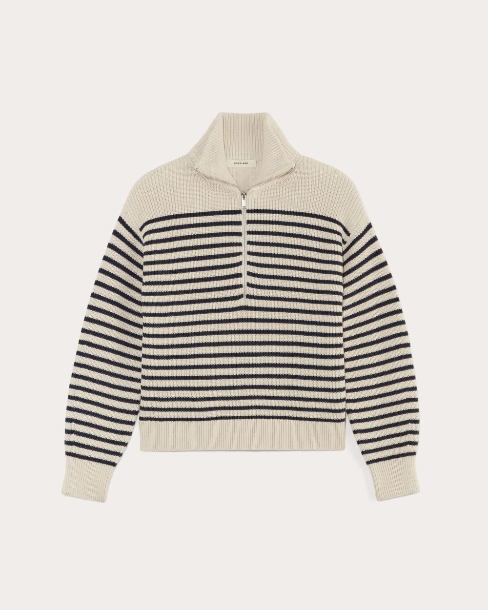 The Half-Zip in Everyday Cotton | Canvas / Navy - Image 2
