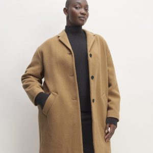 The Italian ReWool? Cocoon Coat | Camel