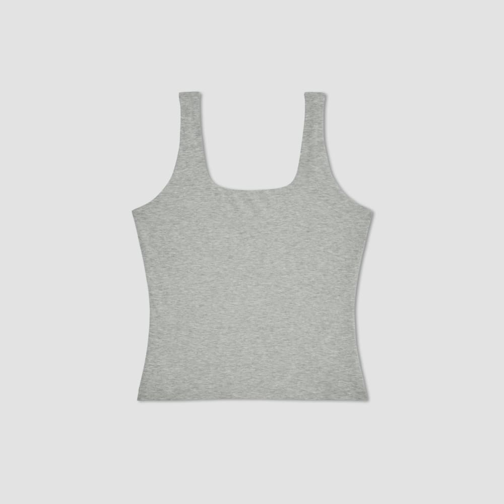 The Supima? Sleeveless Top | Heathered Grey - Image 2