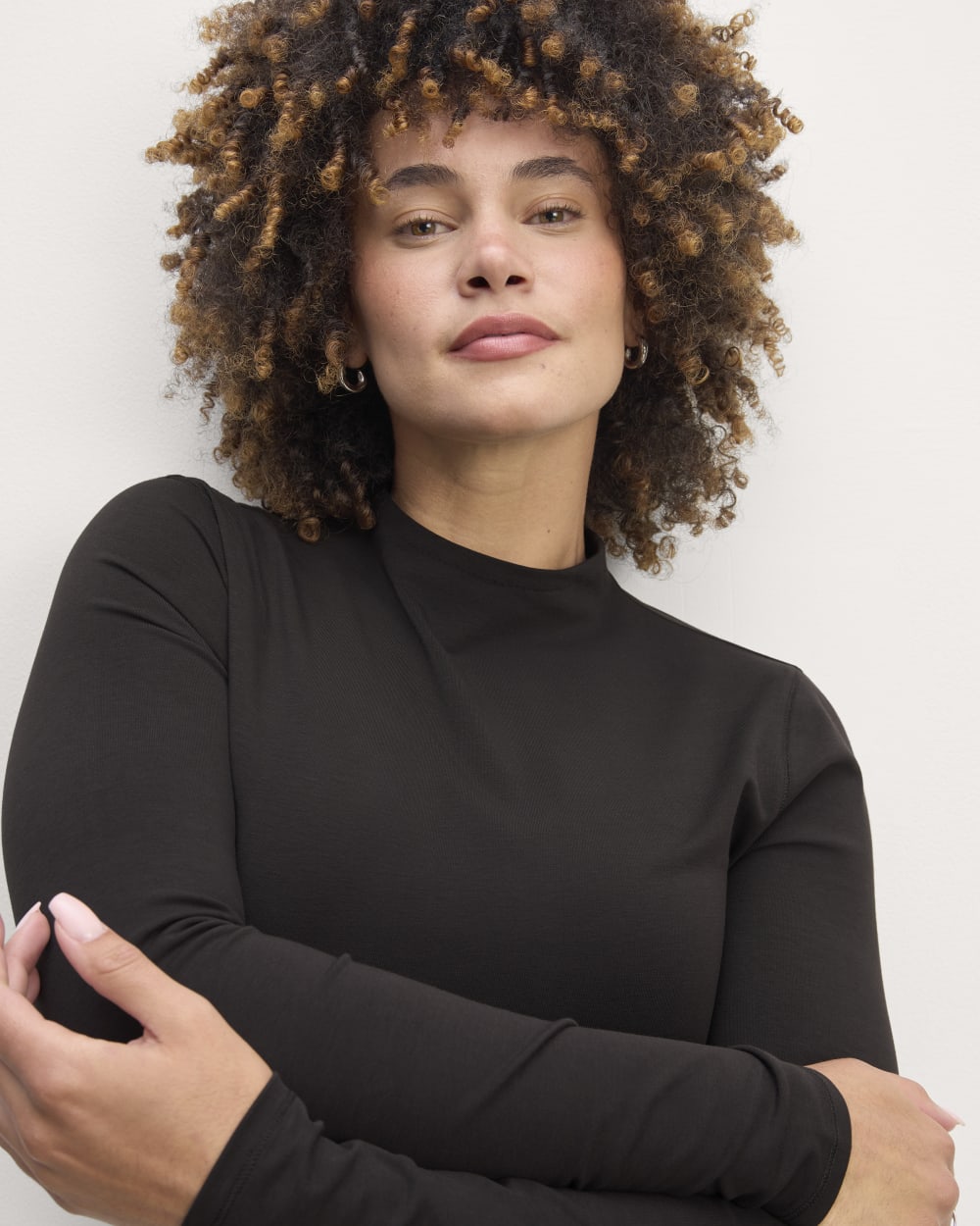 The Form Funnel-Neck Tee | Black - Image 3