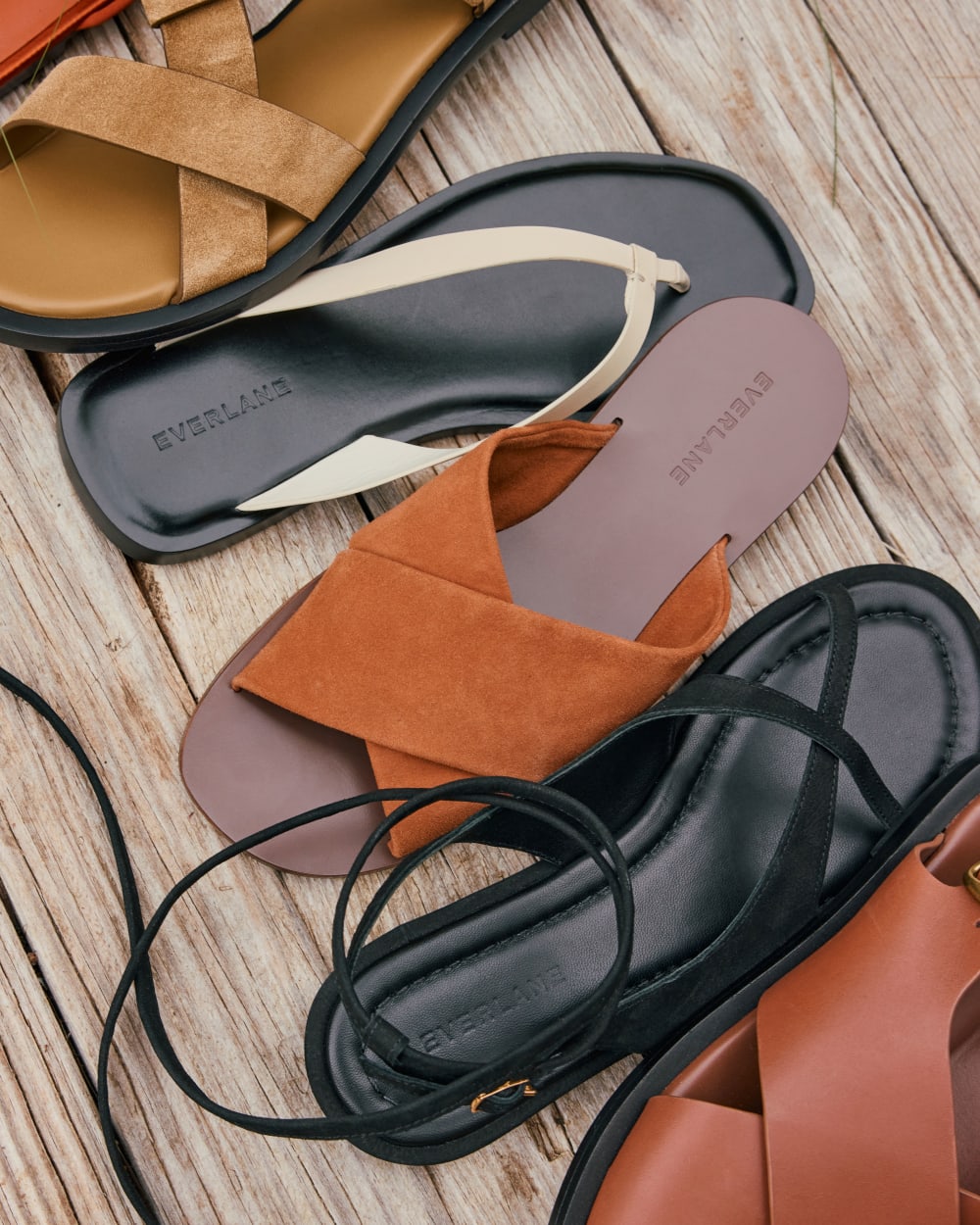 The Day Crossover Sandal | Saddle Brown Suede - Image 7
