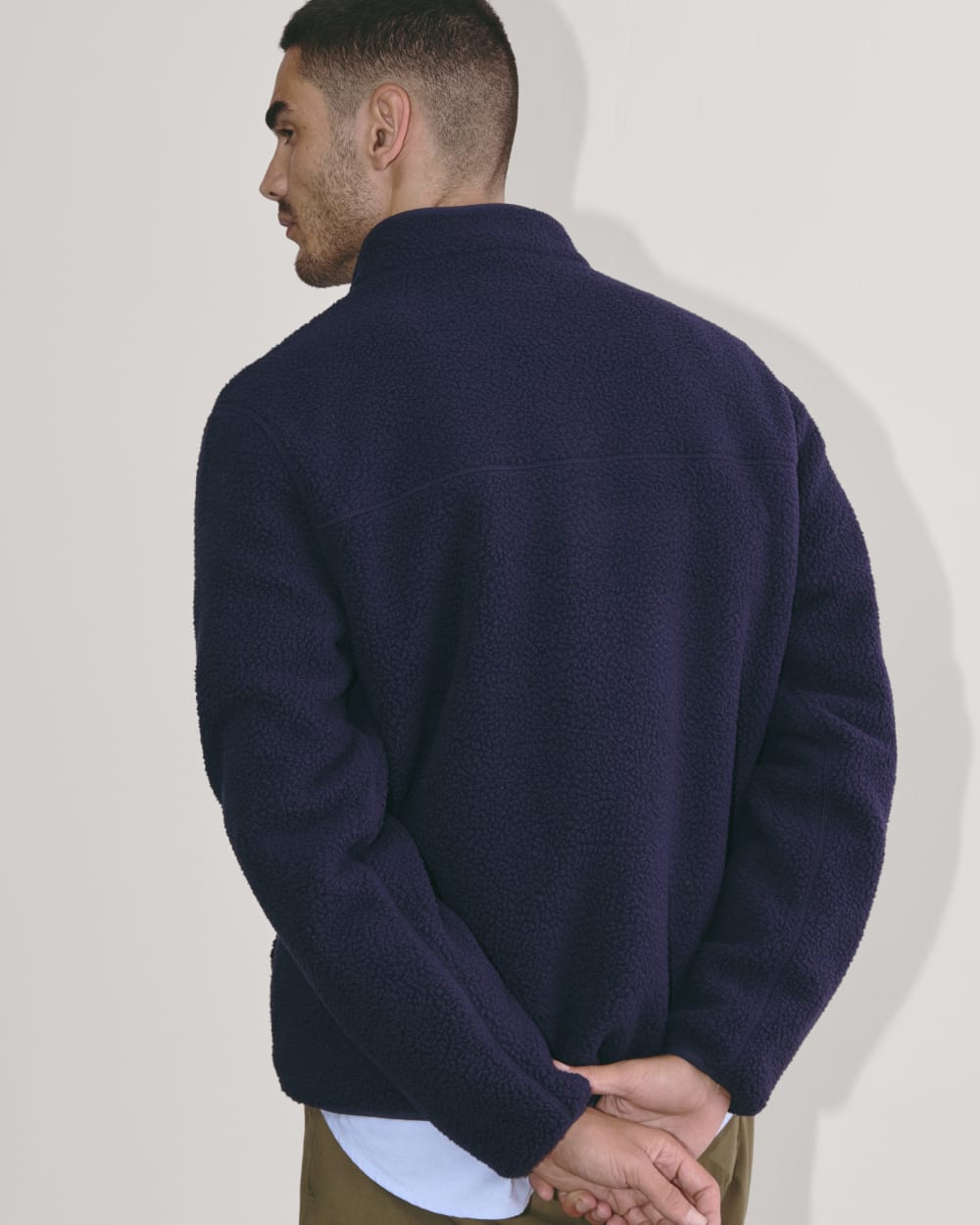 The Teddy Quarter-Zip Fleece | Navy - Image 5