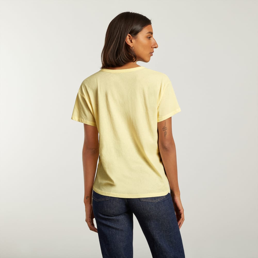 The Air Scoop-Neck Tee | Pastel Yellow - Image 4