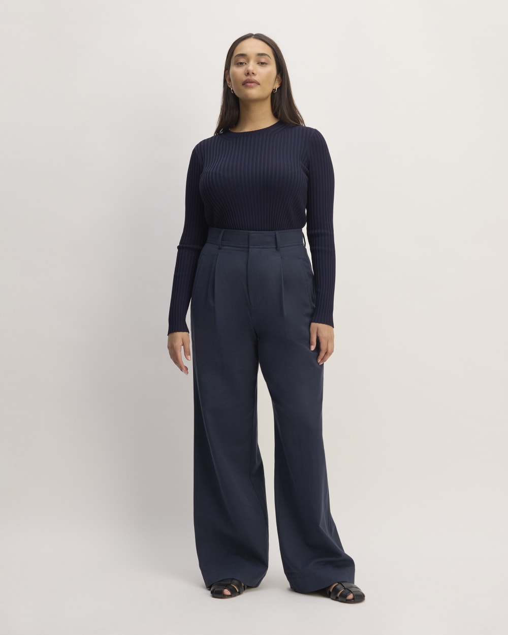 The Viscose Knit Crew | Navy - Image 3