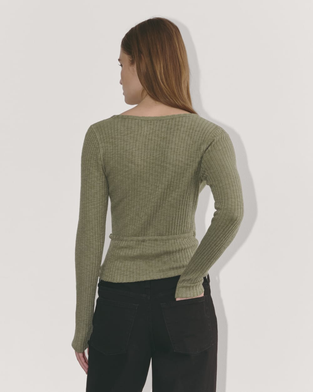 The Cozy Rib Wrap Top | Kalamata - Image 5