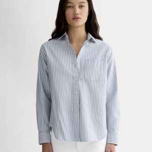 The Must-Have Oxford Shirt | Bone / Mazarine Blue