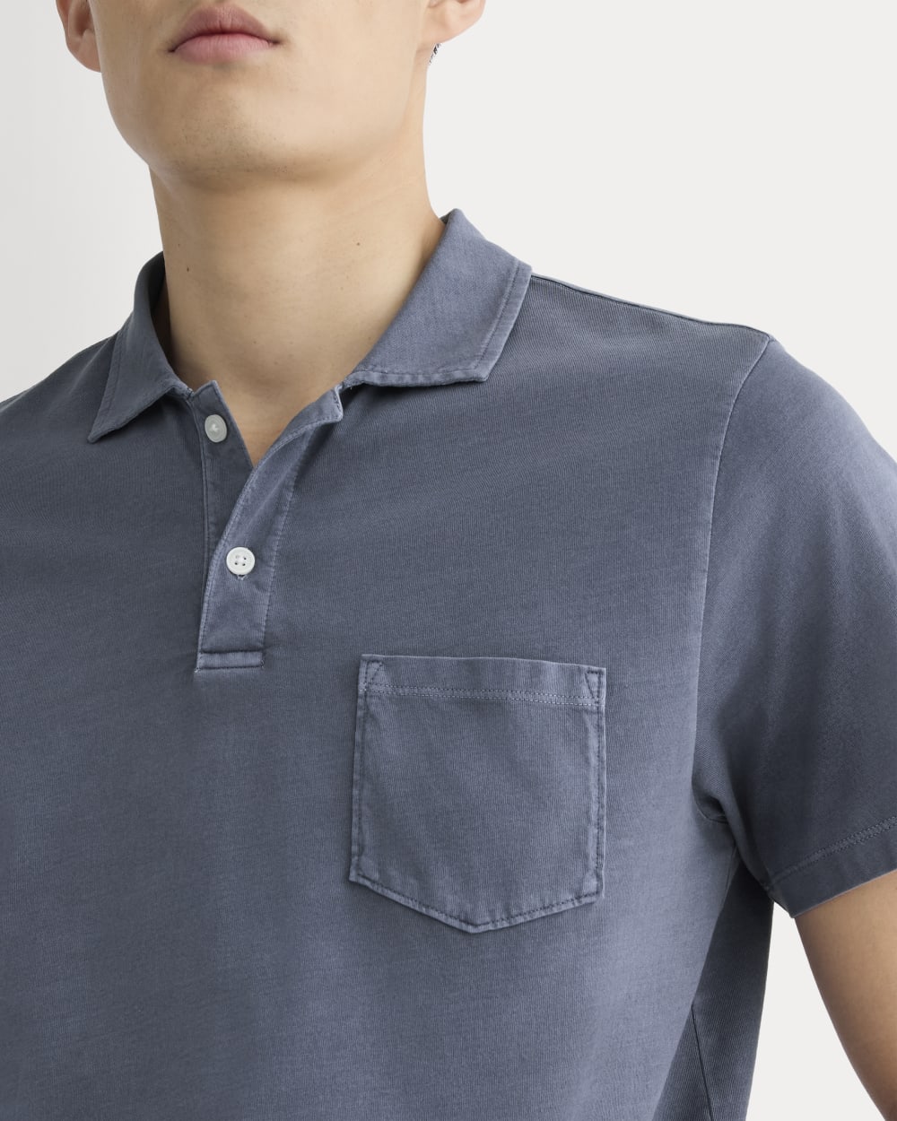 The Essential Organic Garment-Dyed Polo | Navy - Image 4