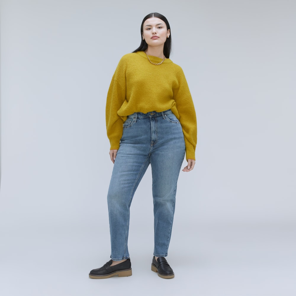 The Cheeky Hourglass Jean | Worn-In Mid Blue | 26.5 Inseam - Image 2