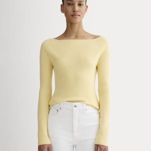 The Knit Boatneck Top | Banana Crepe