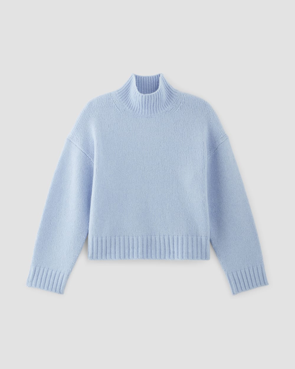 The Cloud Oversized Turtleneck | Chambray Blue - Image 2