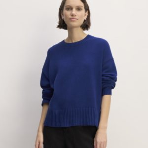 The Boxy Sweater in Everyday Cotton | Bellwether Blue