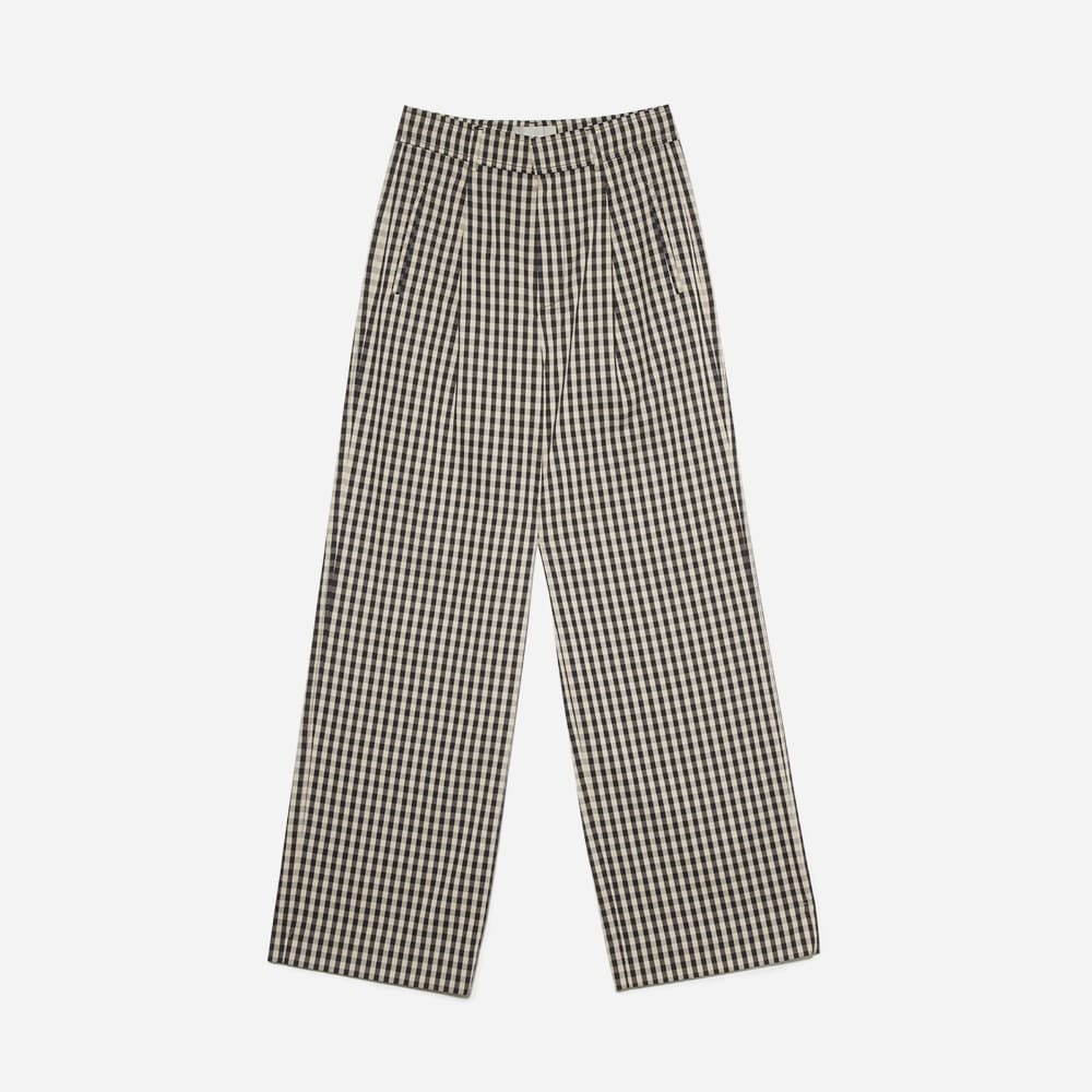 The Draper Pleated Pant in Buttersmooth | Khaki / Black | 32 Inseam