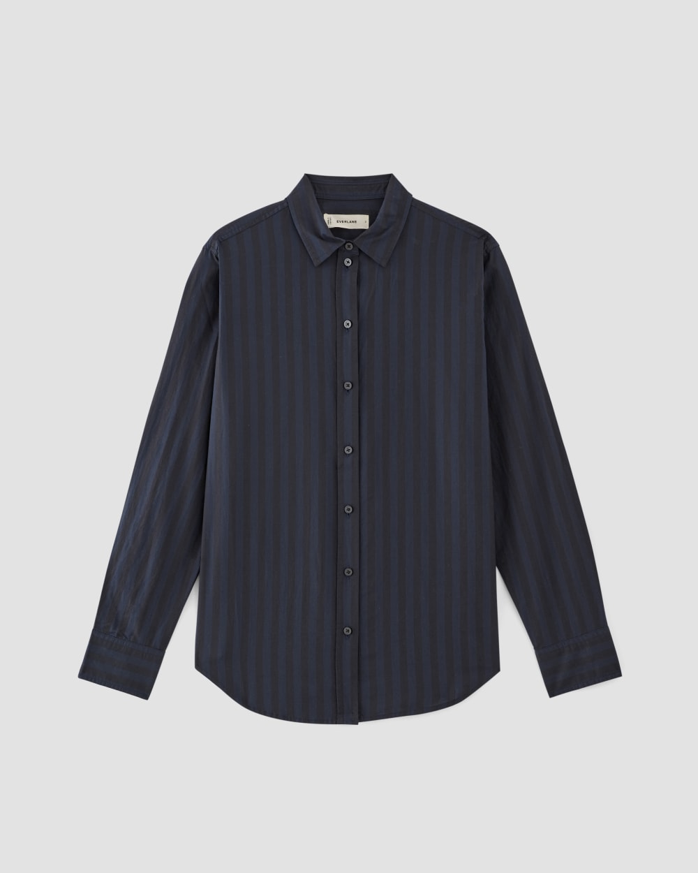 The Must-Have Shirt in Silky Cotton | Navy / Black - Image 2