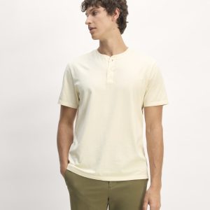 The Essential Organic Garment-Dyed Henley | Parchment