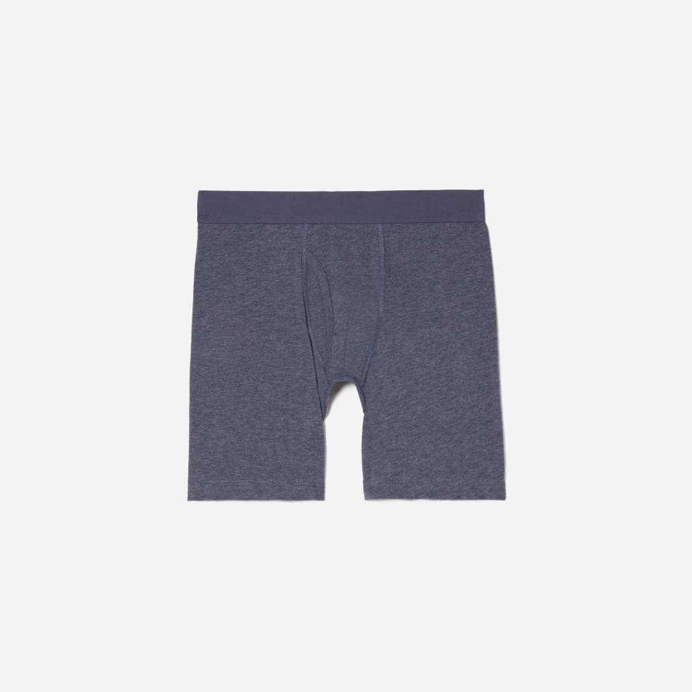 The Supima® Longer Boxer Brief | Uniform | Heather Blue
