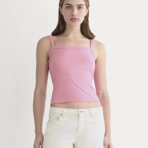 The Essential Square-Neck Tank | Deep Pink