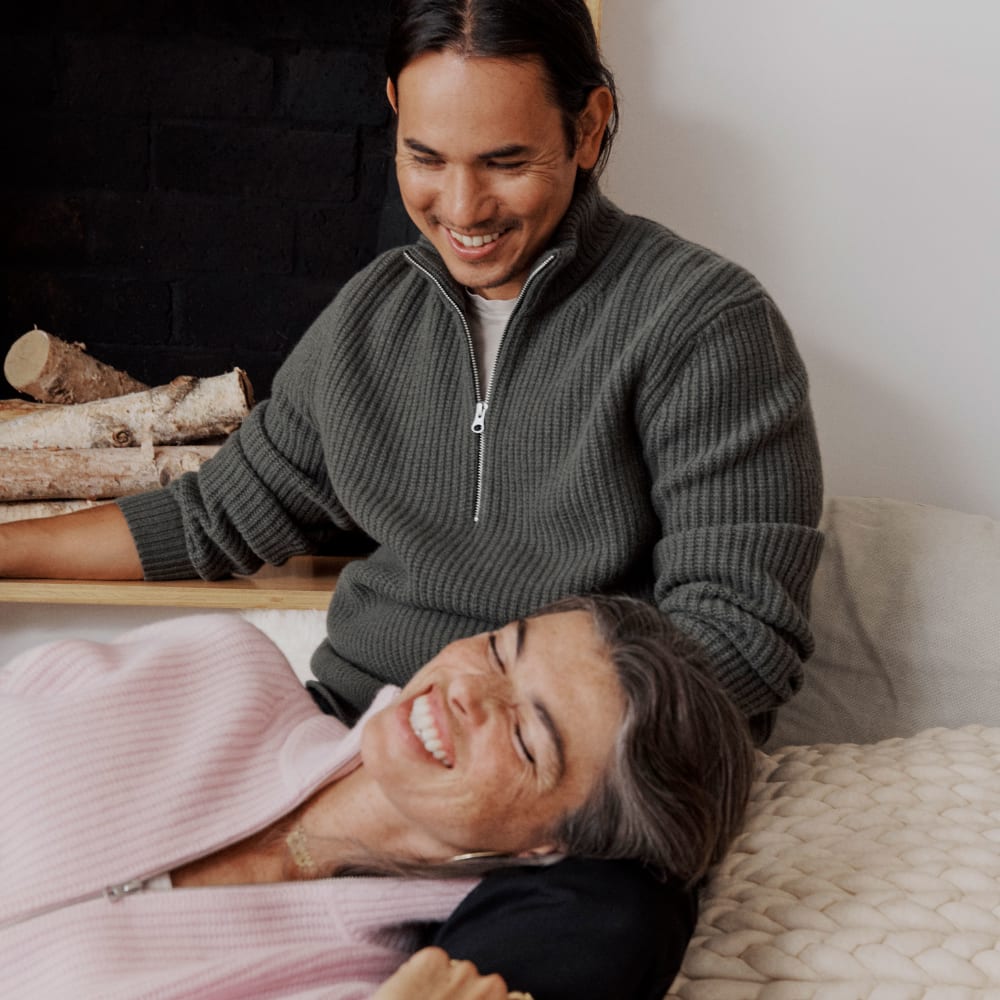 The Felted Merino Half-Zip Sweater | Kambaba - Image 7