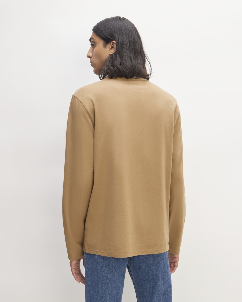 The Essential Organic Long-Sleeve Tee | Toasted Coconut - Image 4