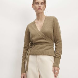 The Alpaca Wrap Sweater | Tiger's Eye