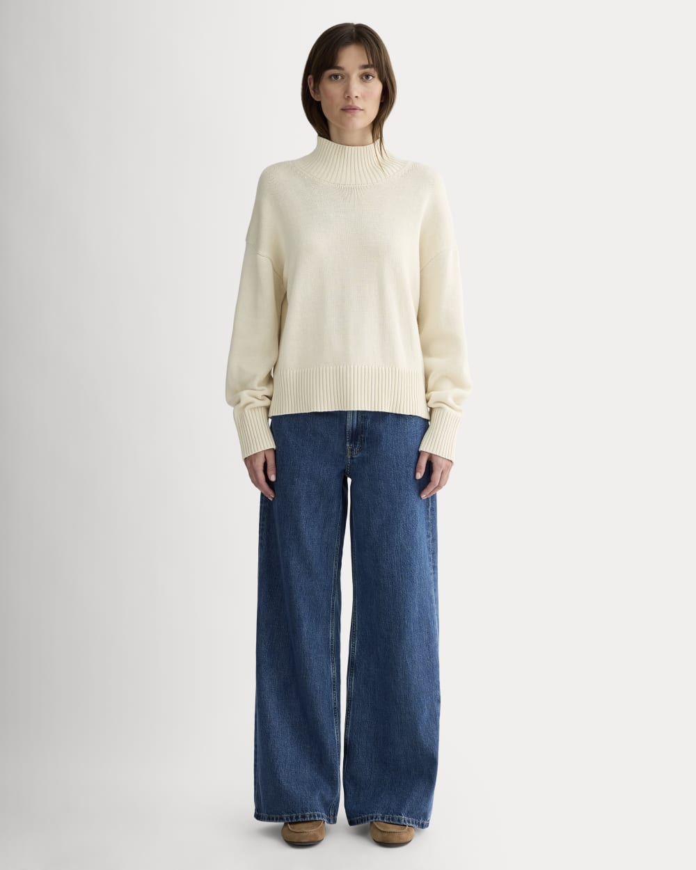 The Boxy Turtleneck in Everyday Cotton | Canvas - Image 3