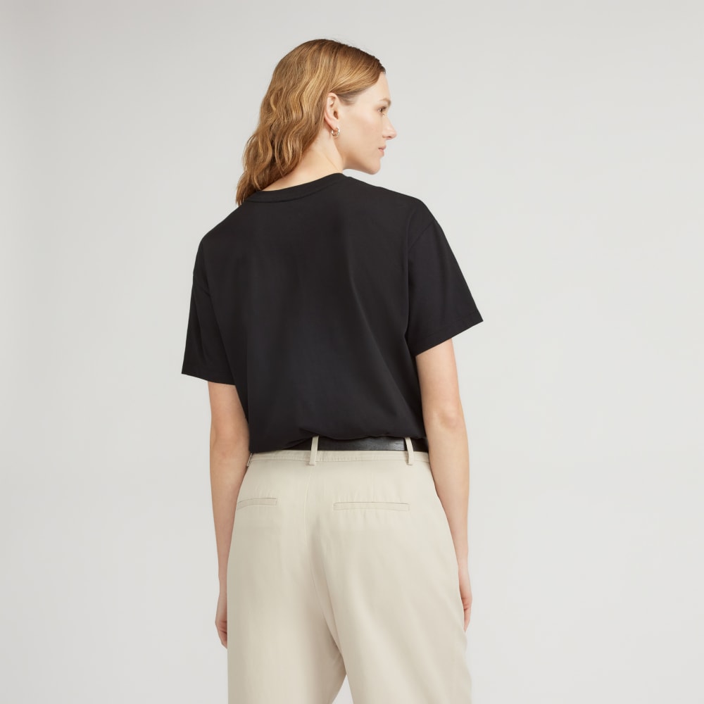 The Organic Cotton Relaxed Pocket Tee | Black - Image 3