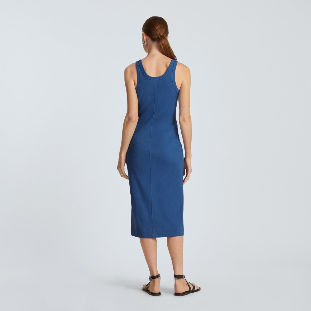 The '90s Rib Dress | Deep Blue - Image 3