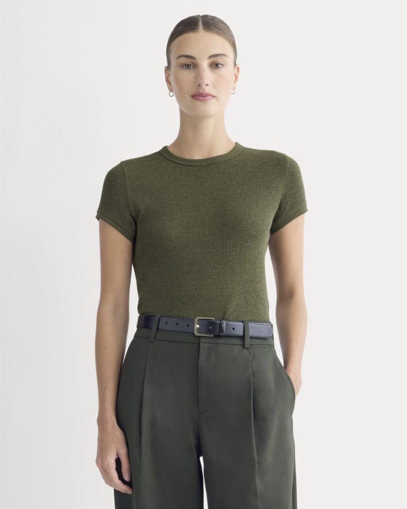 Shrunken Tee in Cozy Waffle | Heather Beech