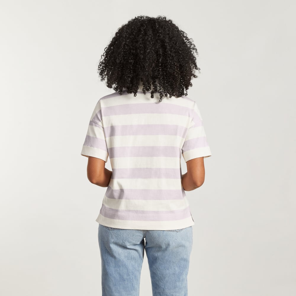 The Retro Jersey Polo | Pale Orchid / Canvas - Image 3