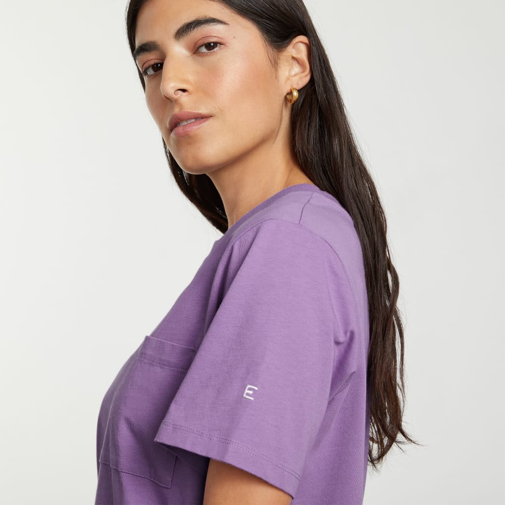 The Organic Cotton Weekend Tee Dress | Dark Orchid - Image 4