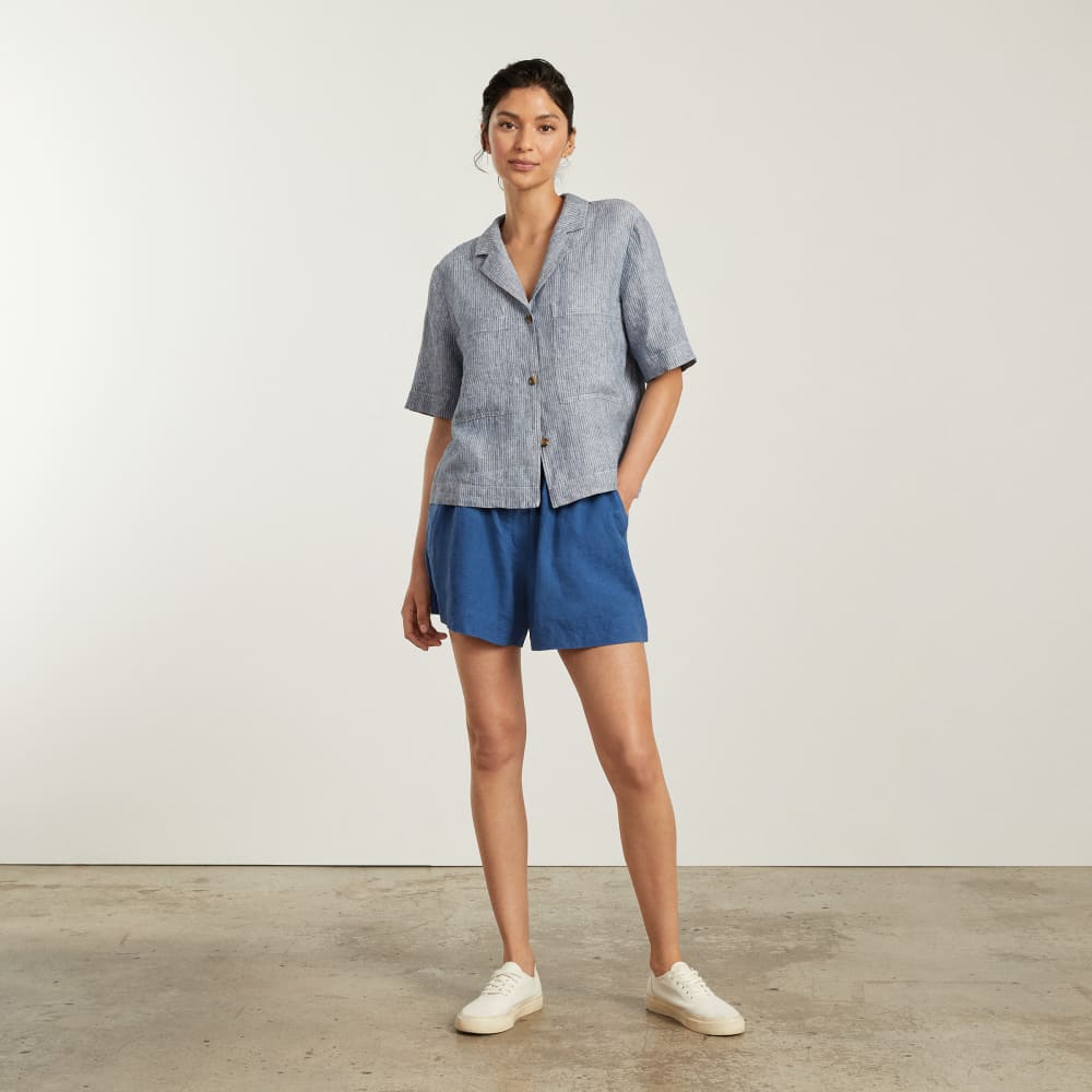 The Linen Boxer Short | Deep Blue - Image 4