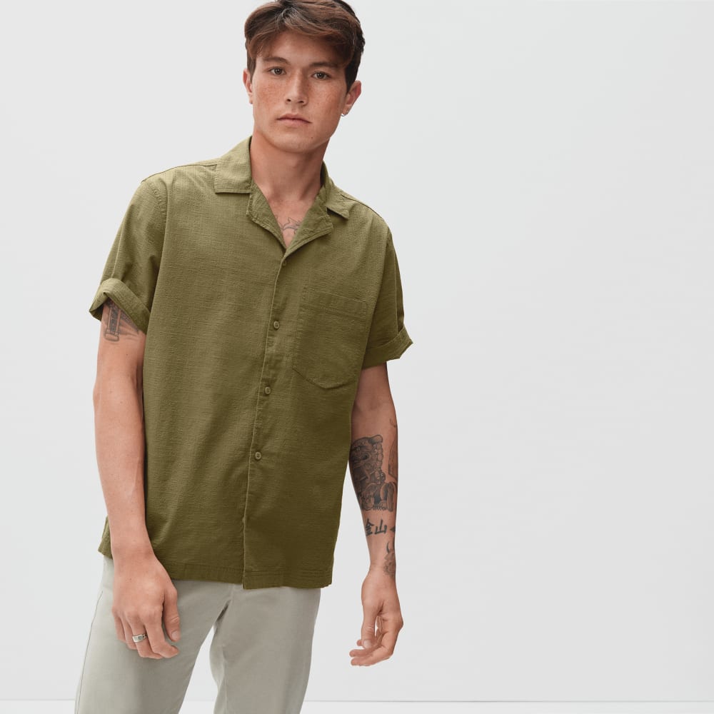 The Seersucker Short-Sleeve Shirt | Olive - Image 4