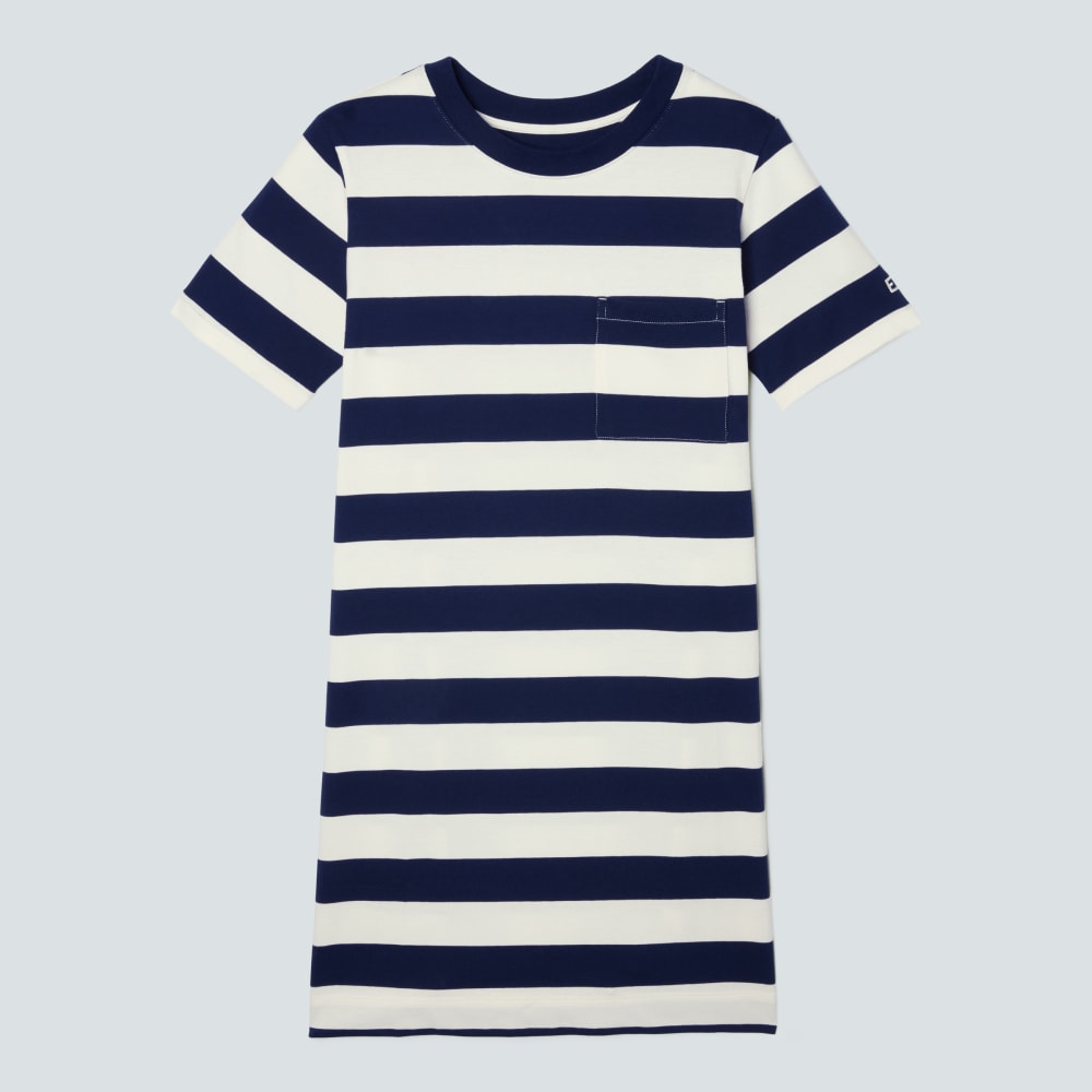 The Organic Cotton Weekend Tee Dress | Navy / Canvas