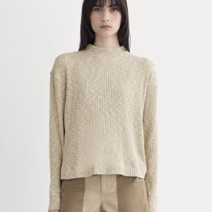 The Cozy Rib Funnel-Neck | Cornstalk / Bone Twist