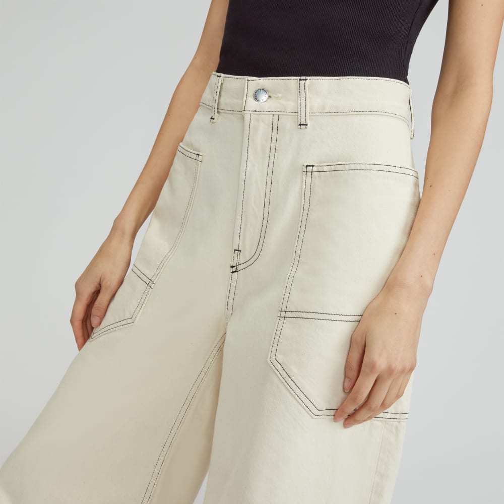 The Way-High® Gardener Cropped Jean | Ecru - Image 4