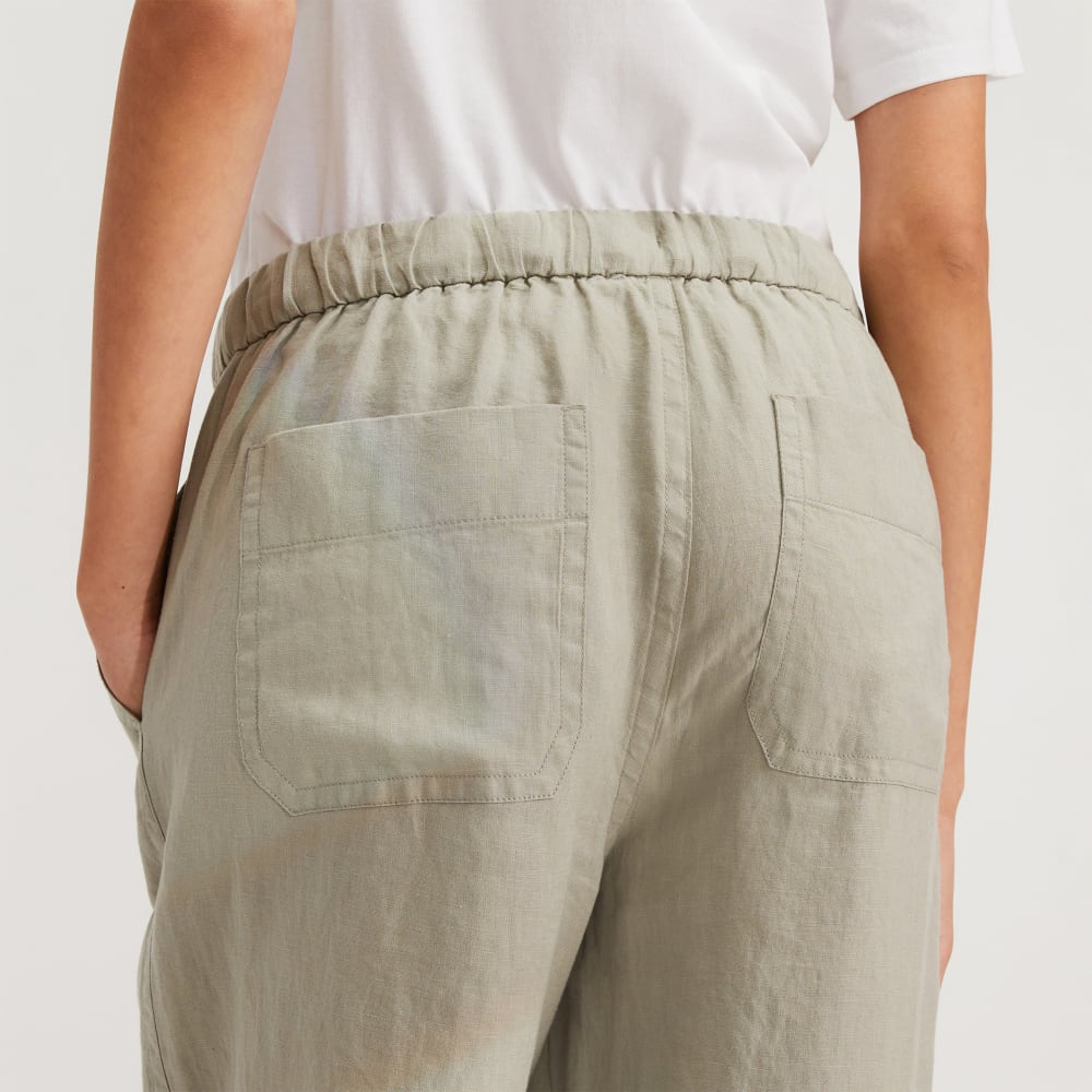 The Linen Pull-On Barrel Pant | Seagrass - Image 5