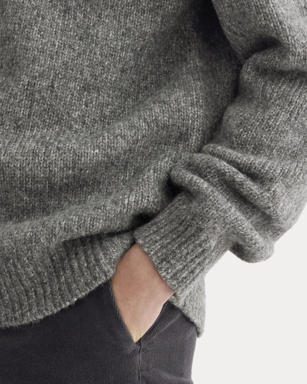 The Cloud Crewneck Sweater | Heather Charcoal - Image 4