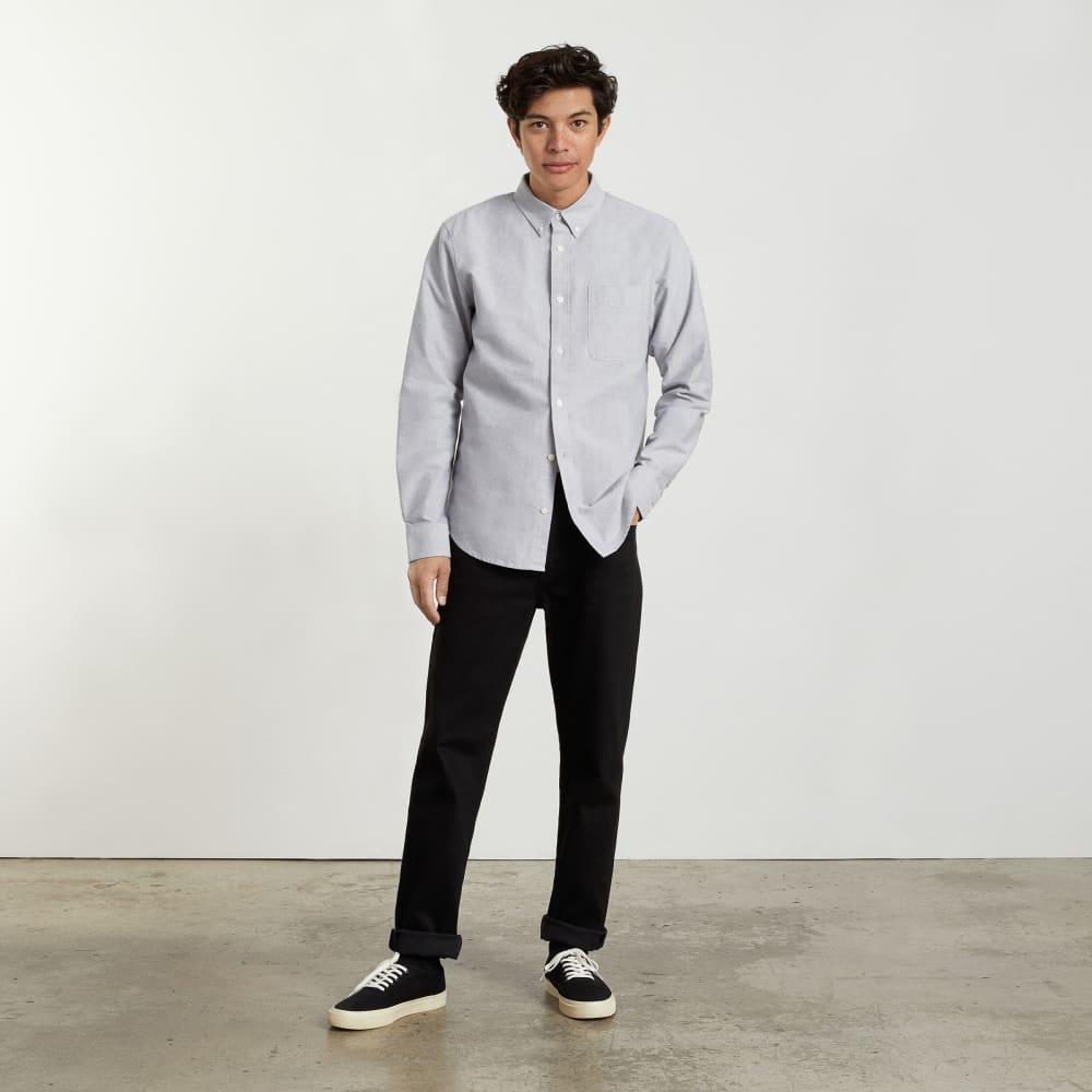 The Standard Fit Japanese Oxford Shirt | Uniform | Cloud Grey | Standard - Image 5